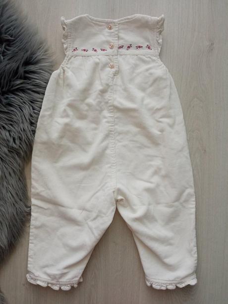 Nohavice menčestrové na traky s kvetmi h&m, h&m,80