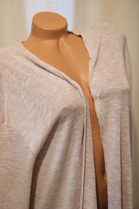 Bledo ružový kardigan, xl, xl