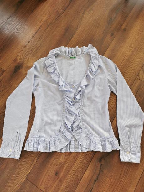 Romantická košeľa, benetton,m
