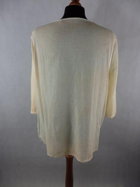 Bledožltá zdobená tunika, charles vögele,44