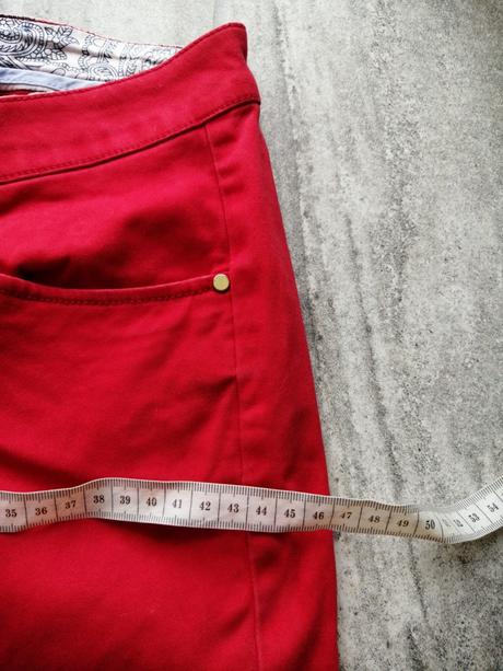 Červené nohavice lindex,v40,pružné, lindex,40