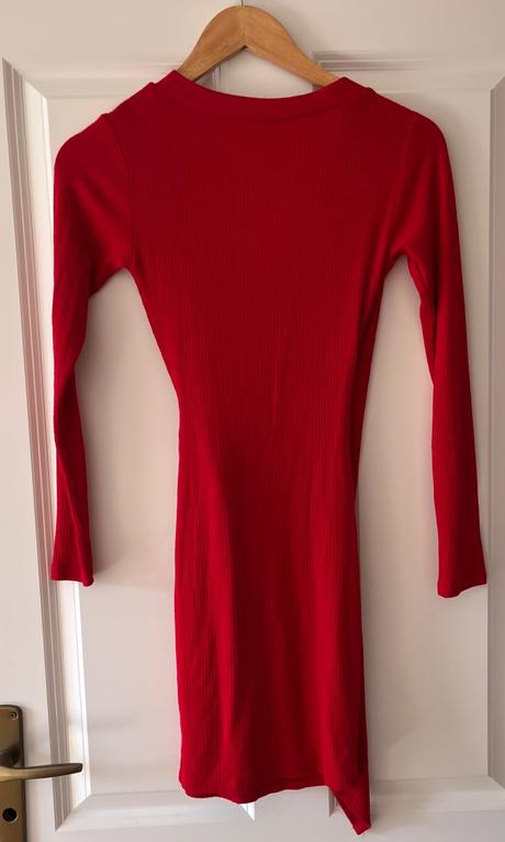 Sexy červený sveter/top, fashion nova, xs/34, xs