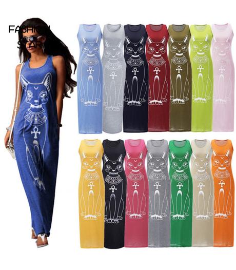 Maxi saty cat, l / m
