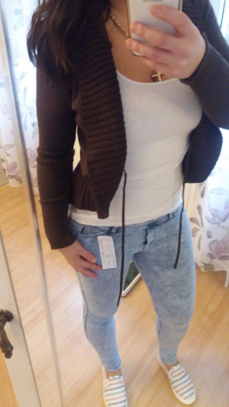 Hnedý svetrík/cardigán, s