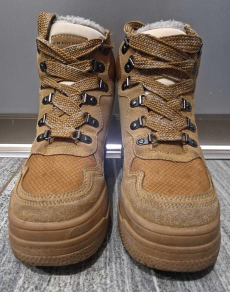Štýlové zimné topánky na šnurovanie, 36