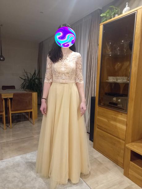 Spoločenské/ svadobné šaty, 38