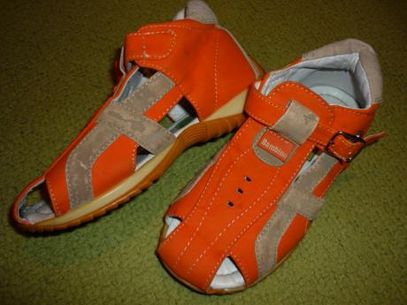 Sandálky kožené, bambino,27