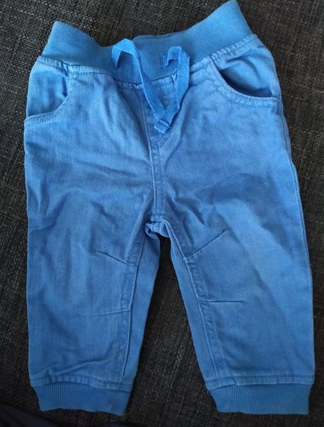 Nebesko modré rifličky lupilu, veľkosť 68, lupilu,68