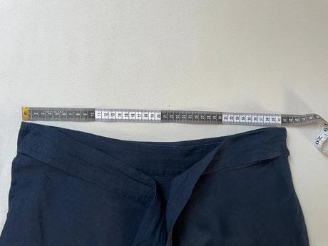 Modrá ľanová sukňa lauren ralph lauren, ralph lauren,l