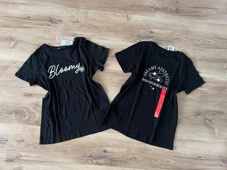 Tepláky a tričko a čierne tričká, sinsay,s