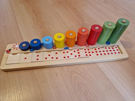 Nasadzovanie čísla 0-9 montessori, 