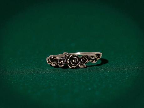 Prsteň ruža oxidovaná,