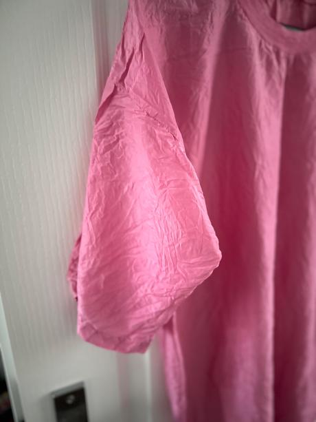 Ružové hodvábne tričko, xl