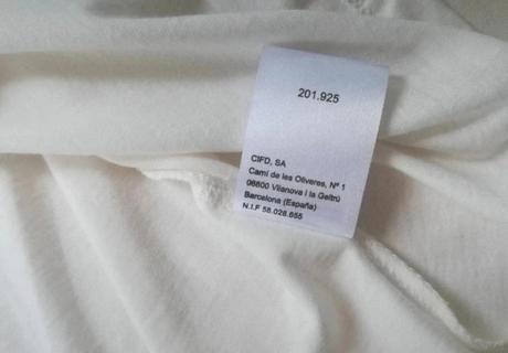 Top, tričko, maslovo-biele, s, xl, s / xl