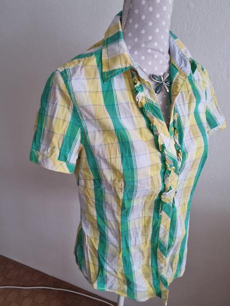Žlto-zeleno-biela košeľa lerros veľ. 38, 38