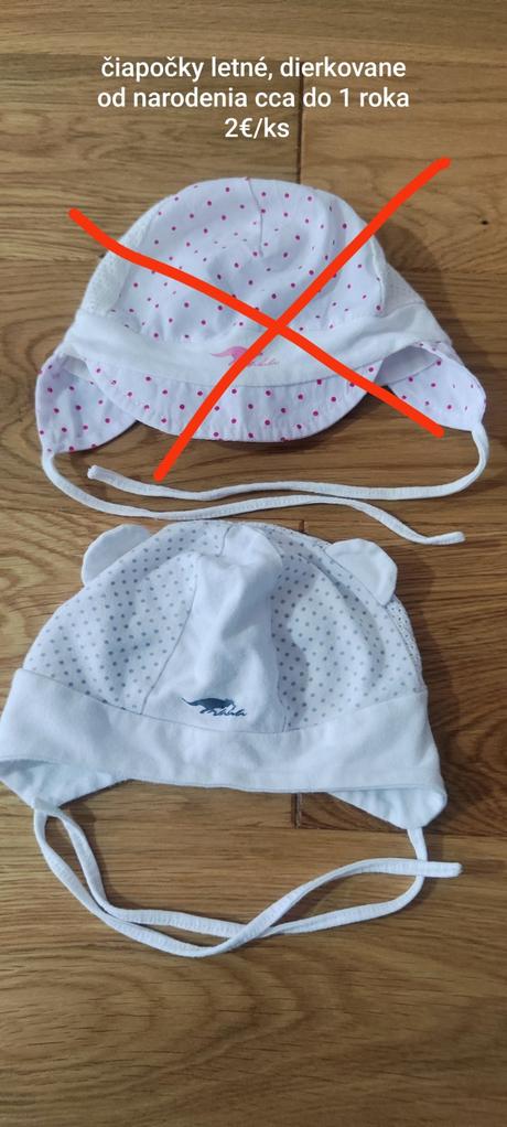Čiapky  od narodenia po cca 1rok, rada