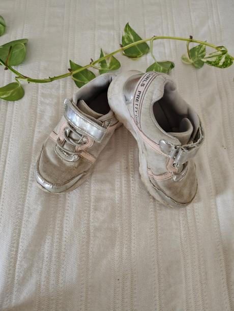 Strieborné tenisky/ sivé tenisky na suchý zips, reserved,27