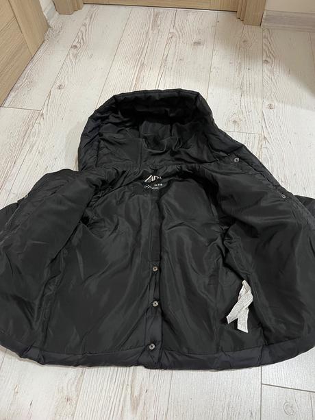 Čierna dievčenská bunda zara 116, zara,116