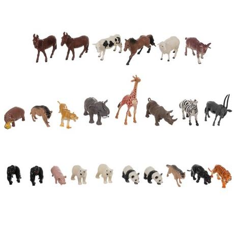 Sada zvieratiek v úložnom boxe,