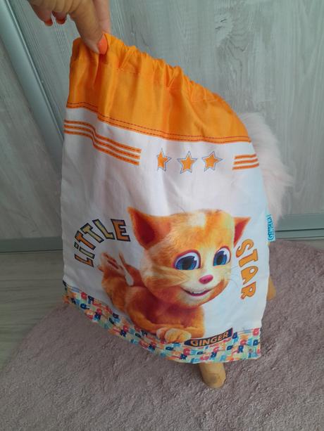 Vrecko na prezúvky s mačičkou,