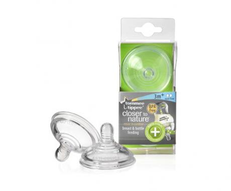 Náhradné cumlíky antikolikové plus closer to natur, tommee tippee
