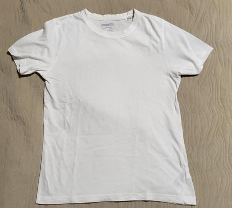 2ks biele tričko krátky rukáv velk  134/140, h&m,134