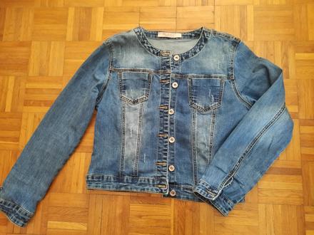 Dámska rifľová bunda, l