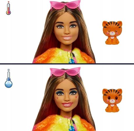 Barbie cutie reveal bábika džungľa tiger hkp99,