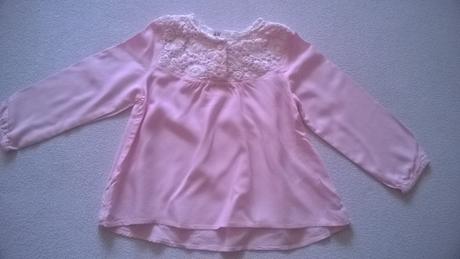Blúzka s čipkovým sedlom, h&m,98