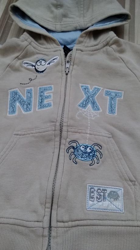 Bezova mikina s pavukom, next,92