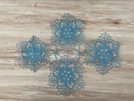 Modré malé  dečky, rozmer 50x35cm, 