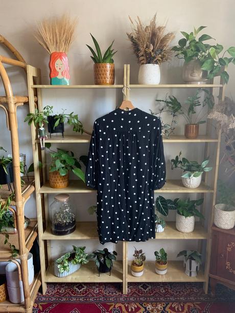 Reserved šaty s gulickami bodkovane s puntiky, reserved,xs