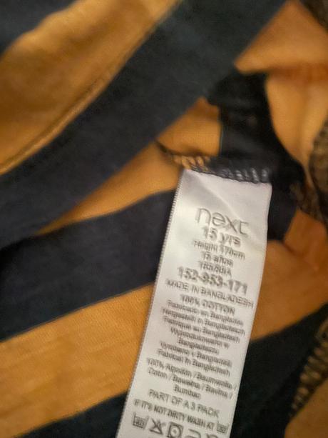 Tričko pruhy 15 rokov, next,170