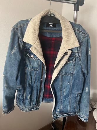 Panska riflova bunda s kozusinkou, amisu,m