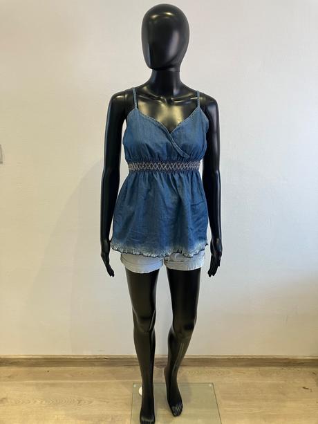 Dámska rifľová blúzka dromedar (40), dromedar,l