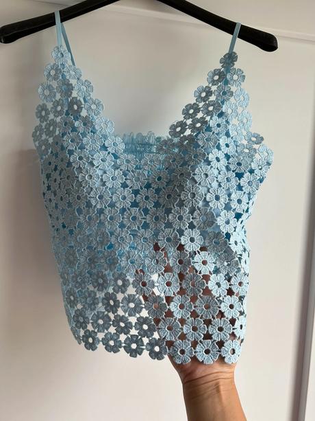 Čipkovaný top, xs