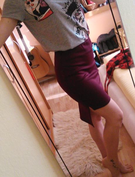 Boohoo asymetrická sukňa, s