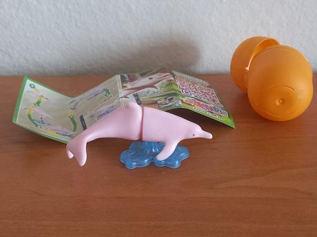 Kinder hračka ružový delfín vd286,