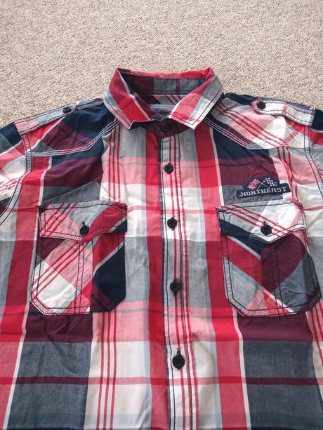 Kockovaná pánska košeľa, m