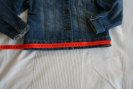 Jemná elastická rifľová bundička c&a, palomino,110