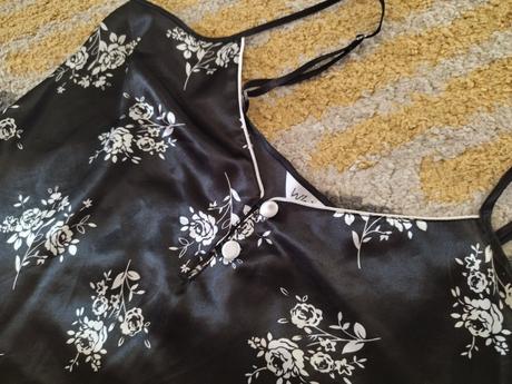 Saténové kvetinkové tielko s/m, s