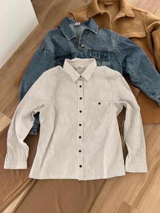 Pásiková košeľa h&m, h&m,l