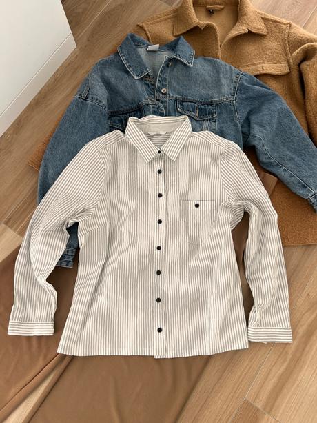 Pásiková košeľa h&m, h&m,l