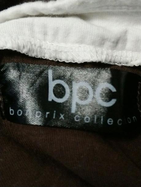 Dámsky tmavo hnedý top s motívom, bonprix, bonprix,m