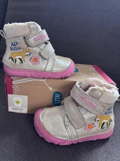 D.d.step zimné topánky barefoot 073 v.20, d.d.step,20