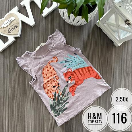Tričko, h&m,116