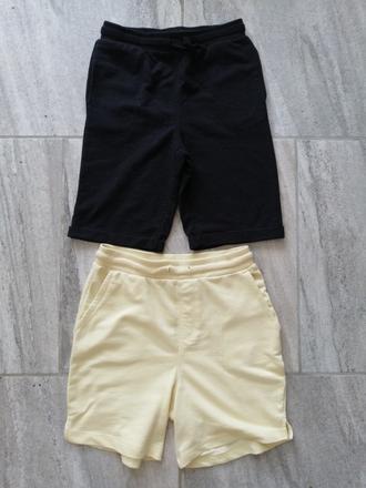 2 šortky v140, bavlna, 140