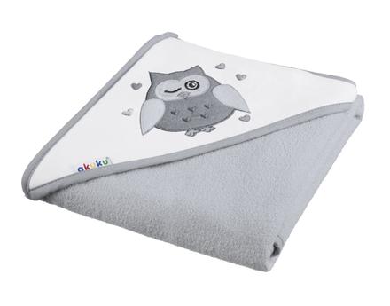 Akuku detská osuška šedá, 80x80 cm, 