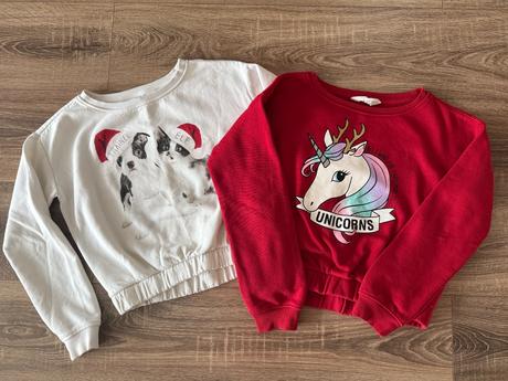 Set vianočných mikín 146/152, h&m,146