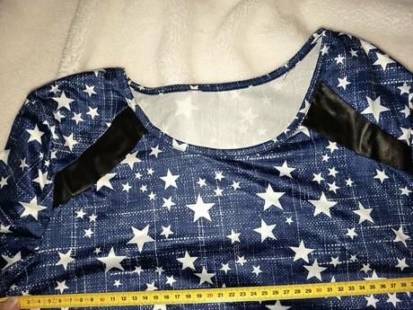 Elastické šaty s hviezdičkami, m